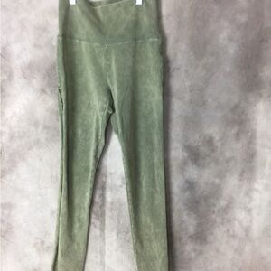 aerie Olive Green High-Waist Leggings yoga pants Small